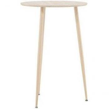 Plaza Barhocker Tisch 70 cm – gebleicht