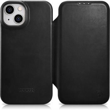 Magnetique étui cuir premium Noir pour iPhone 14 Plus