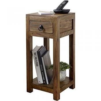 WOHNLING Couchtisch Sheesham 68cm hoch