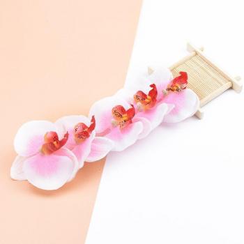 Mur décoratif fleurs artificielles 6CM, 10 pièces, décoration pour la maison, couronnes de fleurs orchidée papillon