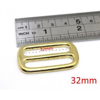 Brass Tri-Glide Slide Buckle for Bag Straps