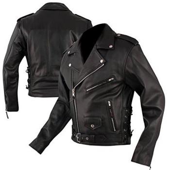 Giacca Custom A-Pro in Pelle Nero Taglia XL