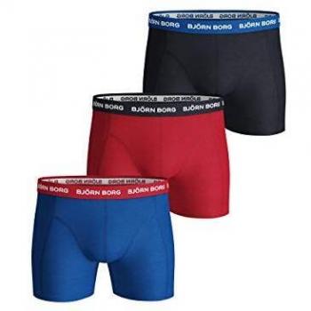 Contrast Elastic Cotton Stretch Boxer 3-pack