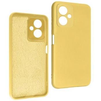 Cover gialla Avizar per Redmi Note 12 5G – silicone semirigido e finitura soft‑touch