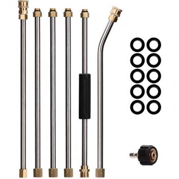 Lance Extérieure Pressurisée 75 – Baguette, Tige Coudée + Coupleur 1/4