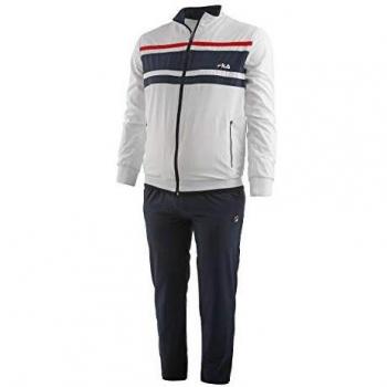 Fila Theo Conjunto Deportivo Hombre, blanco y azul oscuro, talla S