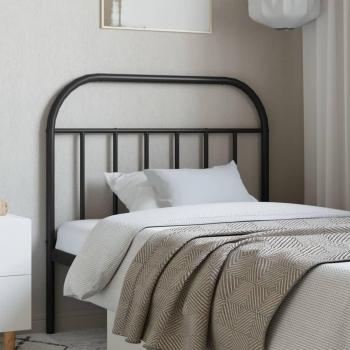 VidaXL Metal Headboard Black 39.4