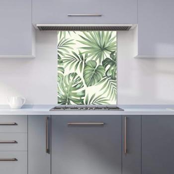 PalmLeaf Green Splashback 600mm x 750mm