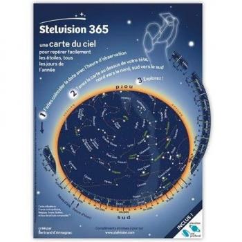 Stelvision 365 : Une carte du ciel pour repérer facilement les étoiles, tous les jours de l'année