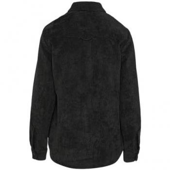 QS Bluse mit Brusttaschen Cord 42 Schwarz