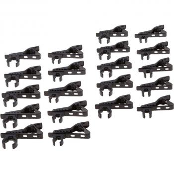 Paquete de 20 micrófonos de solapa con clip metálico 8/12mm