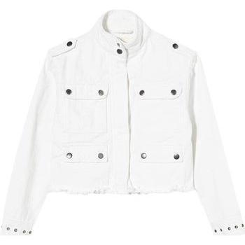 Teddy Smith Blouson V‑Lorrain Cropped, Blanc – Taille 16 ans (Réf 29817)