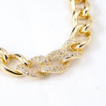 Sissi Gold‑Layered Bracelet – White