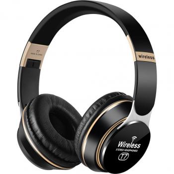 Casque sans fil Hi‑Fi Noise‑Cancelling, micro, poids plume, basse profonde
