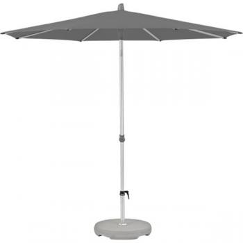 Alu-Smart Easy Schirm 250 cm Stein-Grau