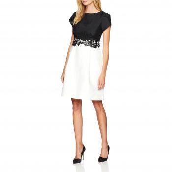Damen Kleid von APART in Red-Glencheck-Black-Cream-Grey-Glitter-Smokyblue & Fake Leather