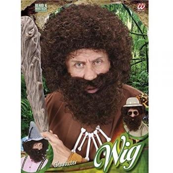 Parrucca e Barba Castana Riccia Widmann