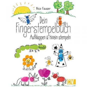 Dein Fingerstempelbuch: Aufklappen & hinein stempeln