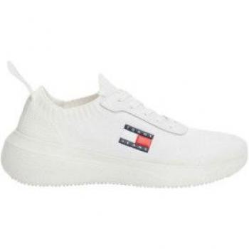 Tommy Jeans Slip-On Sneaker Tjw Knit Runner Gr. 37 Écru Damen