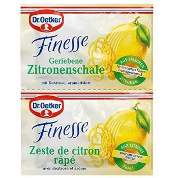 Zitronenraspel Dr. Oetker Finesse, 12 g in Packung