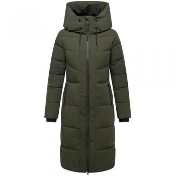 Navahoo Damen‑Daunenmantel Schokokuss XIV 6XL – Grün