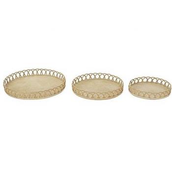 Stilvoller Bambustisch DKD Home Decor 58 x 58 x 9 cm