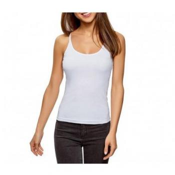 Canotta Chic Donna Bretelle Sottile Bianco M