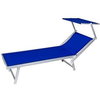 Aluminium-Stellwerk mit blauem Sonnenschirm – 780/54BL