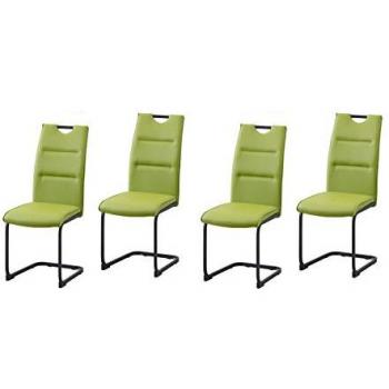 HTI-Living Schwingstuhl DannyP PU Grün (4er Set)