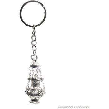 Porte-clés bijoux brûleur d'encens religieux
