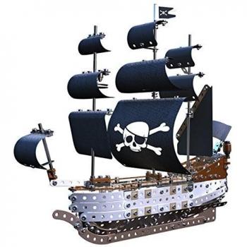 Confezione Costruzione Navi Pirata di Meccano nero