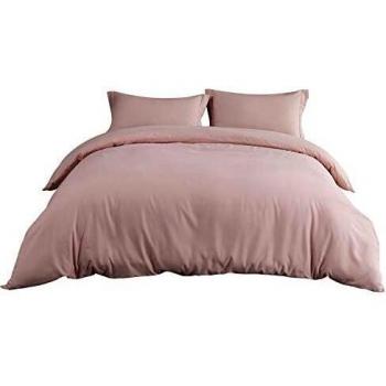 MOHAP King Duvet Cover Set 3 Pieces Brushed Microfiber Bedding