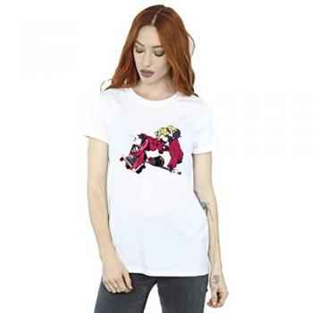 DC Comics Damen T-Shirt mit Harley Quinn Motiv S