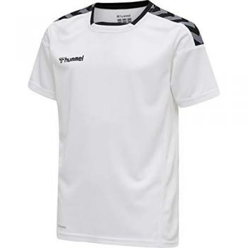 White/Black Hummel Authentic Poly Player T‑shirt for Kids