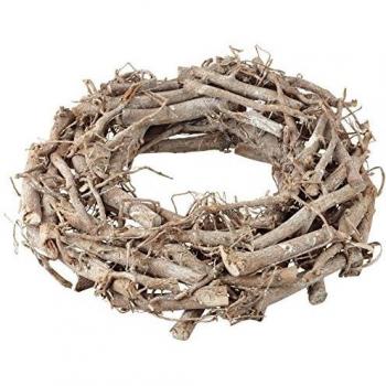 Weidenkranz, weiß gewischt, 30 cm, Türkranz