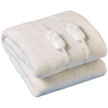 WarmWave Pro Fleece Electric Blanket – 100 × 190 cm, White