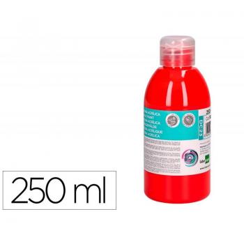 Tinta Acrílica Líder Papel Frasco 250ml Vermelho