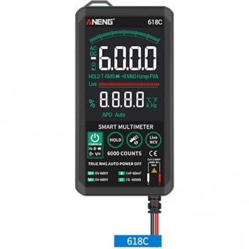 Digital Touchscreen Multimeter for Voltage, Frequency, Capacitance, Resistance