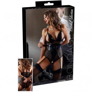 Wetlook Bondage-Body mit Fesseln