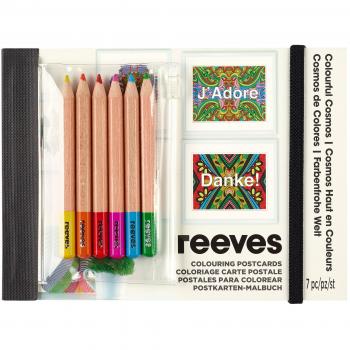 Cartes Postales à Colorier Cosmos Reeves