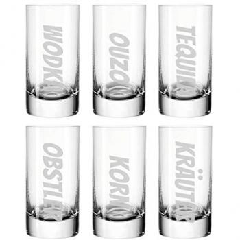 LUXENTU Stamper Gläser 55 ml 6er Set