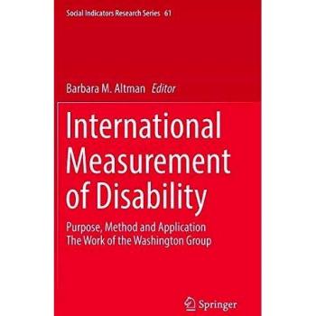 International Measurement of Disability: Purpose, Method and Application