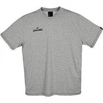 Spalding Team II Kinder T-Shirt Grau Melange 128