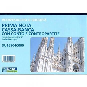 Prima nota cassa banca duplice copia 50 Fg. 29,7 x 21,5