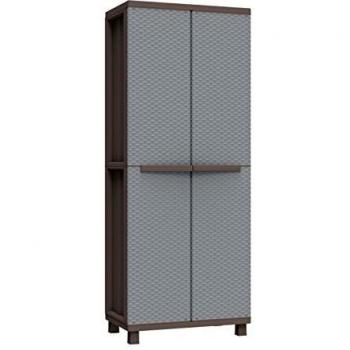 Terry, Jrattan 268, Armario 2 Puertas con 3 Estantes Internos. 68x37,5x170 cm