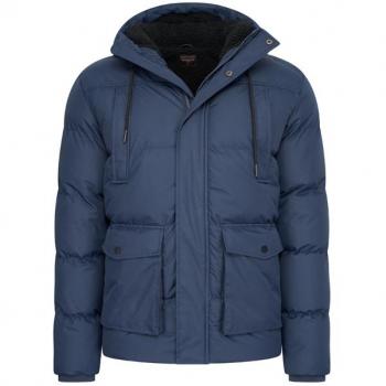 Manteau de Noël cappuccino en bleu, modèle Moorland, XL