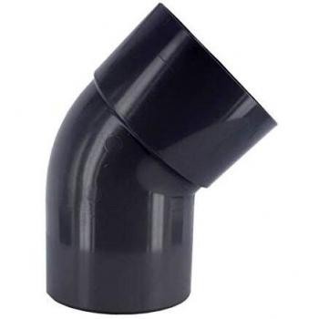 First Plast Coude PVC 45° pour Tuyau d’Évacuation Ø32