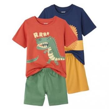 VERTBAUDET Lot de pyjashorts garçon aux motifs animaliers