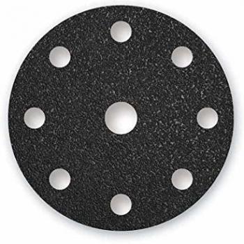 Disques abrasifs MENZER Black, 150 mm, 9 trous, Grain 80, Ponceuses excentriques