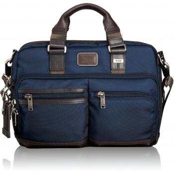 Tumi Alpha Bravo Andersen Slim Commuter Brief, Blue